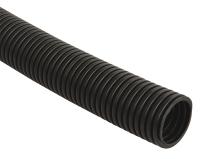 Труба ПНД гофрированная черная с протяжкой, D = 25 мм (50 м)