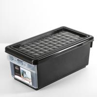 Ящик для хранения с боковой дверцей BranQ, 12 л, BQ2590, венге, 37.5 х 21.5 х 15.6 см