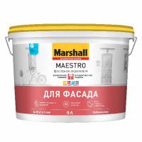 Marshall Maestro 9 л, Фасадная краска акриловая атмосферостойкая, матовая