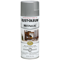 Stops Rust Metallic Spray Эмаль аэрозольная гладкая антикоррозийная, с эффектом металлика, матовый никель, 0.312 кг
