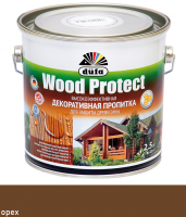 Dufa Wood Protect, орех, 2.5 л, Пропитка для защиты древесины, с воском