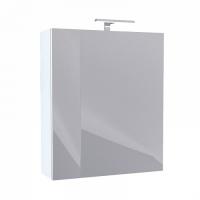 Шкаф-зеркалo для ванной 50 см, c подсветкой, белый, IDDIS Mirro, NMIR502i99, 166 х 500 х 600 мм