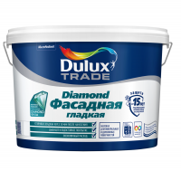 Dulux Trade Diamond Фасадная краска Баз BM 5 л, Гладкая водно-дисперсионная