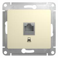 Schneider Glossa Бежевая Розетка компьютерная RJ45 кат.5E, GSL000281K
