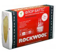 ROCKWOOL Флор Баттс 25 мм, теплоизоляция для пола, 1000 х 600 х 25 мм, 4.8 м2, 125 кг/м3, 8 шт в уп