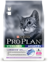PRO PLAN Sterilised 7plus LONGEVIS, с индейкой, 400 гр, Корм для стерилизованных кошек старше 7 лет