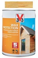 V33 Wax Protection сосна 0.9 л, Антисептик для дерева с добавлением воска