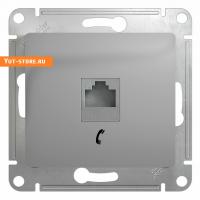 Schneider Glossa Алюминий Розетка телефонная RJ11, GSL000381T