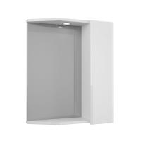 Зеркало-шкаф MERKANA Болония, с подсветкой, правый, 531 х 662 х 179 мм, белый глянец, 2-212-000-R-S