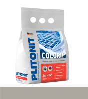 PLITONIT Colorit 2 кг, Затирка для швов до 6 мм между всеми типами плитки, серый
