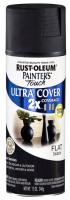 Rust-Oleum Painter’s Touch 2X Ultra Cover Spray Краска-спрей универсальная на алкидной основе, черный матовый, 0.34 кг