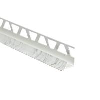 Раскладка ПВХ внутренняя для плитки, Идеал Вп10, 101 Мрамор белый, 10 мм, 2.5 м