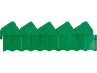 Ограждение для клумб, 2 секции, 288 см, зеленый, GRINDA
