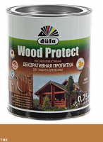 Dufa Wood Protect, тик, 0.75 л, Пропитка для защиты древесины, с воском