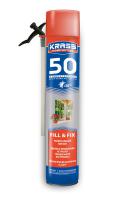 Пена монтажная KRASS Home Edition 50 STANDARD бытовая, универсальная, 0.75 л