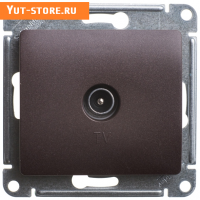 Schneider Glossa Шоколад Розетка TV, GSL000891