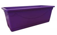 Ящик балконный с поддоном Amboise 40 х 16 х 14.5 см, объем 6.8 л, фиолетовый