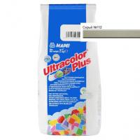 Затирка "Ultracolor Plus" с водоотталкивающим и антигрибковым эффектом, №112 Серый, 2 кг