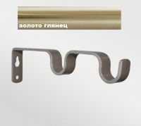 Кронштейн habito двухрядный DIY 16мм, золото глянец, 145 х 45 мм