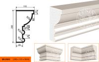 Фасадный карниз КВ-200/2, 200 х 110 х 2000 мм