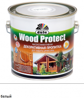 Dufa Wood Protect, белый, 2.5 л, Пропитка для защиты древесины, с воском