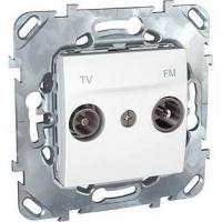 Schneider Unica Белая TV-FM розетка единственная, MGU5.451.18ZD