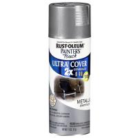 Rust-Oleum Painter’s Touch 2X Ultra Cover Spray Краска-спрей универсальная на алкидной основе, алюминий полуматовый, 0.34 кг