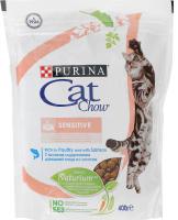 Cat Chow Adult Sensitive Special Care, с лососем, 400 гр, Корм сухой для кошек с чувствительным пищеварением Пурина Кэт Чау