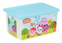 Детский ящик для хранения игрушек Little Angel X-Box Малышарики, 57 л, 61 х 40.5 х 33 см