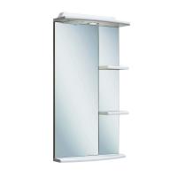 Зеркальный шкаф с подсветкой, Runo Азов 40, белый, 400 х 170 х 750 мм