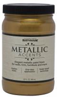 Metallic Accents Краска с эффектом насыщенного металлика на акриловой основе, золотой рудник, 0.946 л