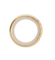 Кольцо круглое для штанги 16 мм, золото глянец, 20 мм, 10 шт в уп