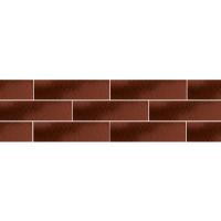 Клинкерная плитка фасадная структурная, Cloud Rosa, красно-коричневый, 24.5 х 6.58 х 0.74 см