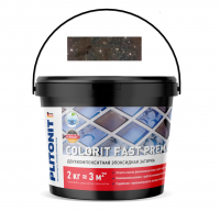 PLITONIT Colorit Fast Premium 80 звездная пыль, 2 кг, Двухкомпонентная эластичная затирка на эпоксидной основе