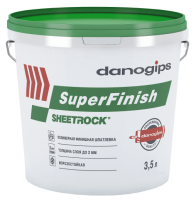 Sheetrock Danogips SuperFinish 3.5 л, Шпатлевка готовая финишная СуперФиниш