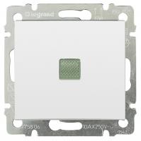 Legrand Valena белый выключатель, 1-клавишный с подсветкой, 774410
