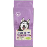 Dog Chow Senior с ягненком, 14 кг, Сухой корм для пожилых собак всех пород Пурина Дог Чау