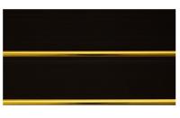 Вагонка ПВХ DeKOR Panel Софитто 2, золото, черный, 200 х 8 х 3000 мм