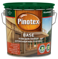 Пинотекст База бесцветная 2.7 л, Грунтовка антисептик для древесины Pinotex BASE