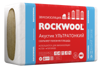 ROCKWOOL Акустик УЛЬТРАТОНКИЙ, звукоизоляция, 1000 х 600 х 27 мм, 12 шт в уп.