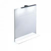 Зеркало с полочкой и подсветкой, для ванной, 60 см, белый, IDDIS Harizma, HAR6000i98, 170 х 600 х 700 мм
