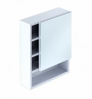 Шкаф-зеркалo для ванной 50 см, белый, Milardo Niagara, NIA5000M99, 145 х 500 х 600 мм