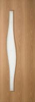 Волна 4с6 Миланский орех Открытое полотно дверное, стекло с фьюзингом, 70, 2000 х 700 х 38 мм