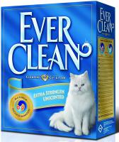 Ever Clean Extra Stength Unscented 6 кг, Наполнитель без ароматизатора, голубая полоска