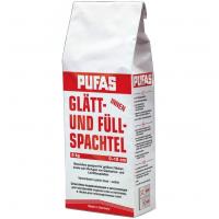 PUFAS Glatt und Full Spachtel, Шпатлевка финишная, гипсовая, выравнивающая и заполняющая, белая, 5 кг