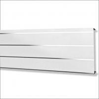 Рейка Cesal Жемчужно-белый с металлической полосой B19, s-дизайн, 3 м, 150 х 0.4 х 15 мм