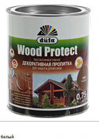 Dufa Wood Protect, белый, 0.75 л, Пропитка для защиты древесины, с воском