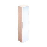 Подвесной шкаф-пенал для ванной IDDIS Mirro, белый, дерево, MIR4000i97, 310 х 400 х 1700 мм