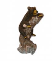 Фигура садовая Медведь на бревне, 106 см