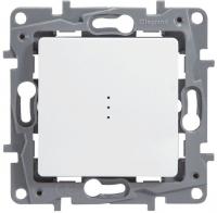 Legrand Etika белый выключатель 1-клавишный с подсветкой, 10А, винт. клем., 672203